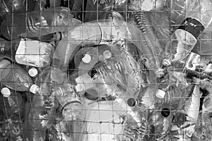 Plastic bottle background texture waste