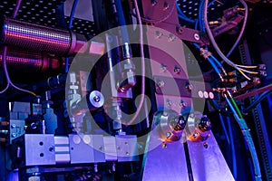 The plastic bottle blowing machine. PET preforms for blowing of plastic bottles