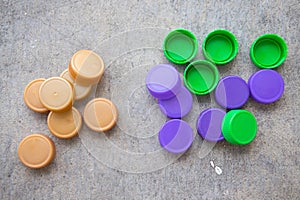 Plastic bottle caps