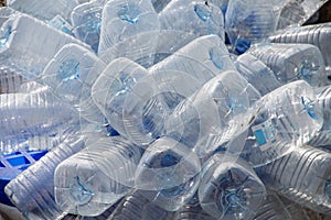 plastic bottle with caps for recycle waste,lot of water bottle w