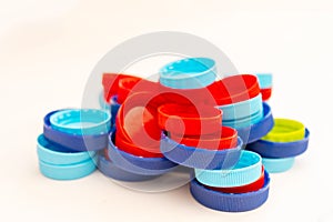 Plastic bottle caps. Separate garbage collection.