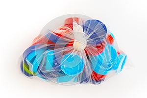 Plastic bottle caps. Separate garbage collection.