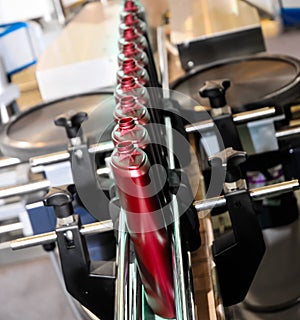 Plastic bottle on the conveyor