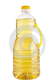 Plastic bottle of cooking oil