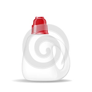 Plastic bottle for Laundry detergent, empty for your advertisement.