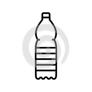Plastic bottle line icon. Vector isolated element