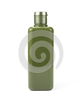 Plastic bottle lotion isolated on white background