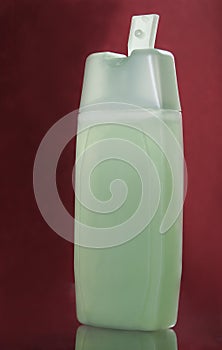 Plastic bottle for lotion, soap, shampoo photo