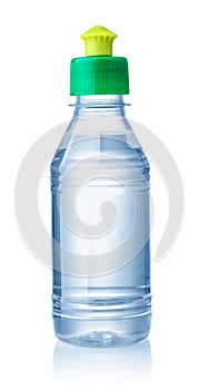 Plastic bottle of organic solvent