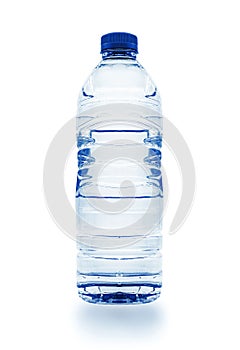 Plastic bottle of pure still water, isolated