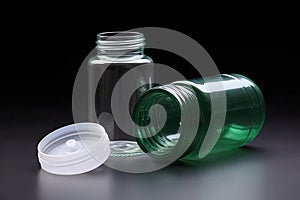 plastic bottle with refillable cap, made of recycled materials