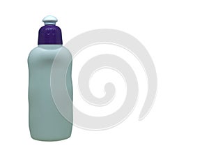 plastic bottle for refilling soap isolated on white