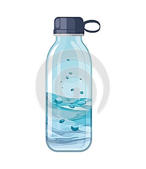 plastic bottle, refreshing purified drinking water