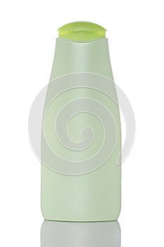 Plastic bottle with soap or shampoo