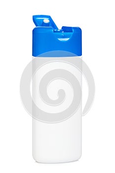 Plastic bottle with soap or shampoo