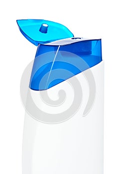 Plastic bottle with soap or shampoo