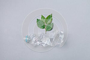 Plastic bottle waste recycle and reuse