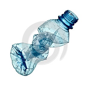 Plastic bottle water container recycling waste