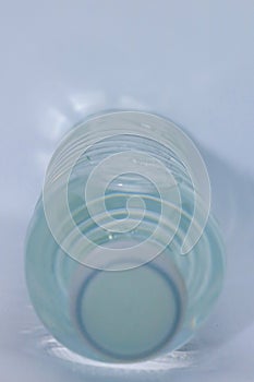 Plastic bottle of water isolated.