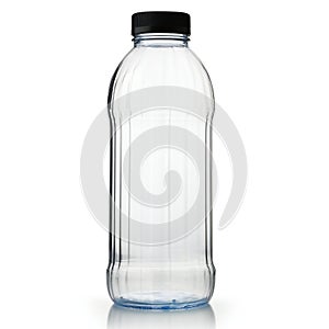 Plastic bottle of water isolated on white background