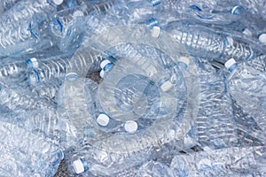 Plastic bottles, Concept of recycling the Empty
