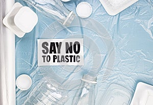 Plastic bottles, dishes, and say no to plastic