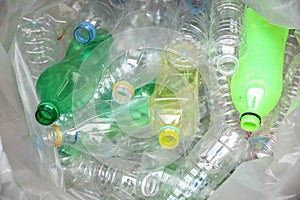 Plastic bottles for recycle