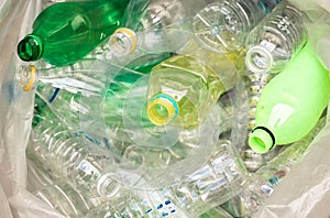 Plastic bottles for recycle