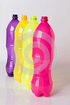 Plastic bottles for the recycle