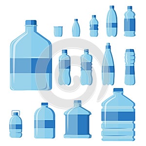 Plastic bottles set