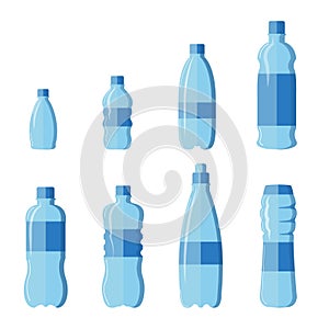 Plastic bottles set