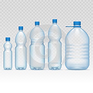 Plastic bottles set