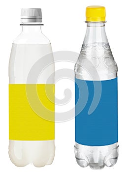 Plastic Bottles with water