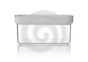 Plastic box isolated on white