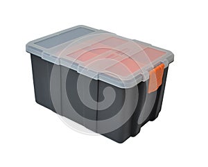 Plastic boxes and containers for storing and carrying tools and various little things