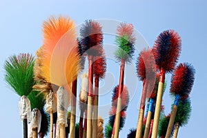 Plastic broom.