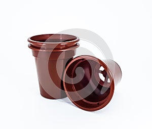 Plastic brown Square Seedling Pots