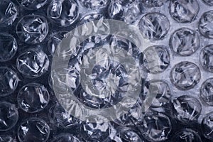 Plastic bubble wrap texture