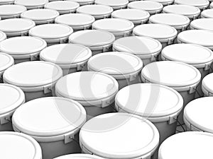 Plastic bucket pacage background