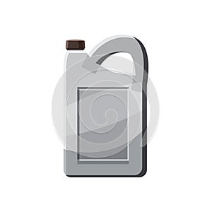 Plastic canister icon in cartoon style