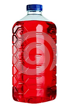 Plastic canister with nonfreezing liquid.