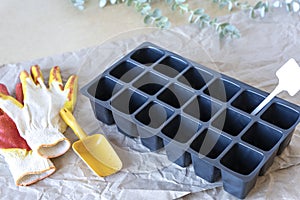 plastic cellular cassette for seedlings for seed germination