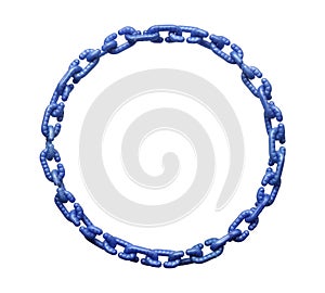 Plastic chain links necklace circle