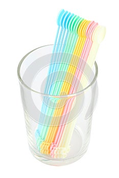 Plastic coffee spoon