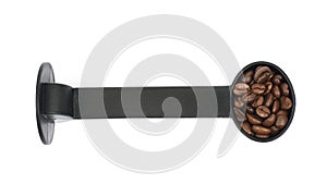 Plastic coffee tamper isolated