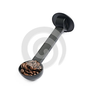 Plastic coffee tamper isolated