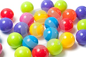 Plastic colored balls