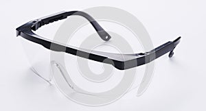 Plastic constructional glasses, Safety Industrial goggles isolated