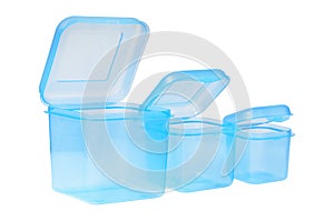 Plastic container for food