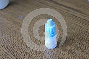 Plastic container for nasal drops